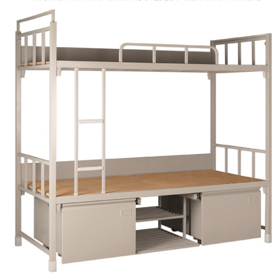 Steel Bunk Beds Ladder Kids Adult Dorm Bedroom Furniture