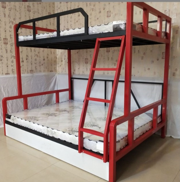 Wholesale school dormitory double cheap steel twin metal loft bunk bed for adults