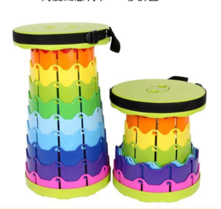 Outdoor portables good quality sturdy camping hiking fishing step folding telescopic round stool