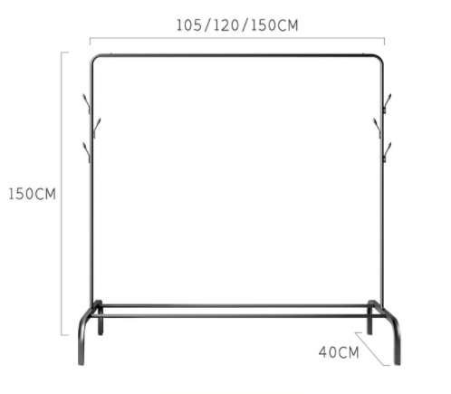 Factory wholesale cheap durable best quality showroom furniture clothes coat hanger stand