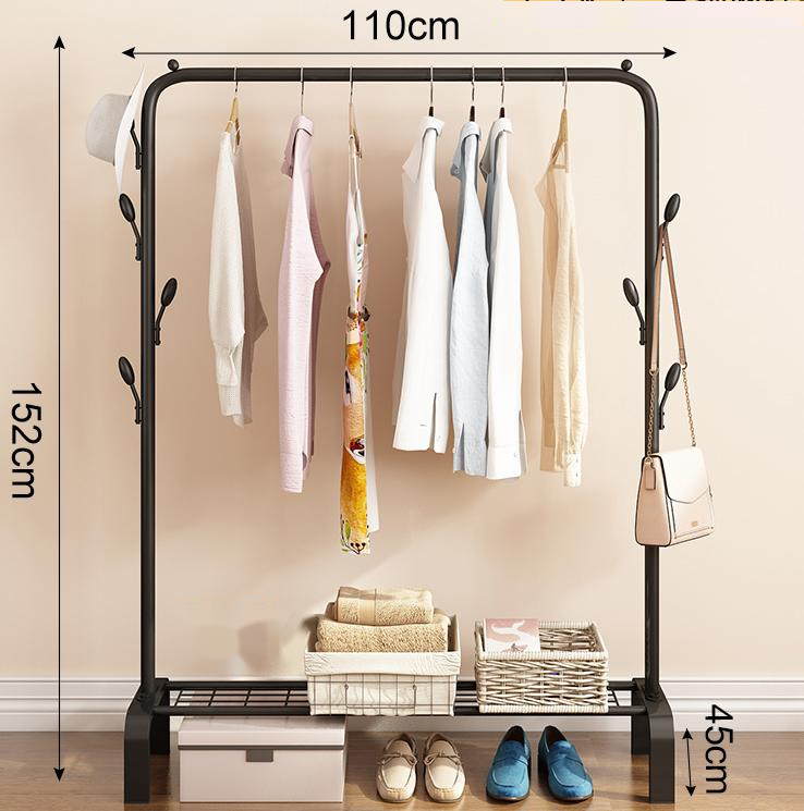 Hot-selling Clothing Rack for Hanging Clothes Coats Skirts Shirts Sweaters High Quality Easy to Assemble Removable Cloth Rack