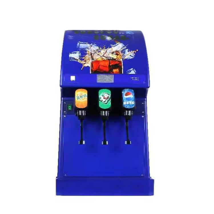 Home Office Cold Drink Ice Soda Making Vending Machine/ Frozen Iced Carbonated Beverage Mixing Machine Cola Beverage Dispenser