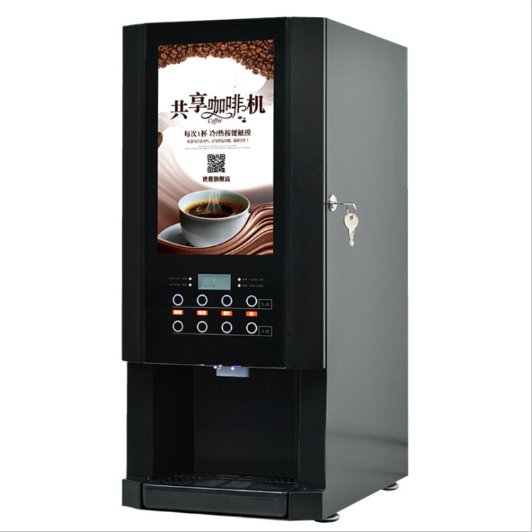 Mini Small Coffee Robot Vending Machine / Electronics Commercial Automatic Espresso Coffee Vending Machines