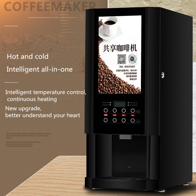 Mini Small Coffee Robot Vending Machine / Electronics Commercial Automatic Espresso Coffee Vending Machines