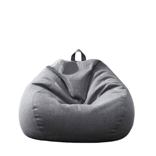 Custom Lazy Big Bean Bag Sack Living Room Furniture Round Bean Bag Chair with Pedal Stool