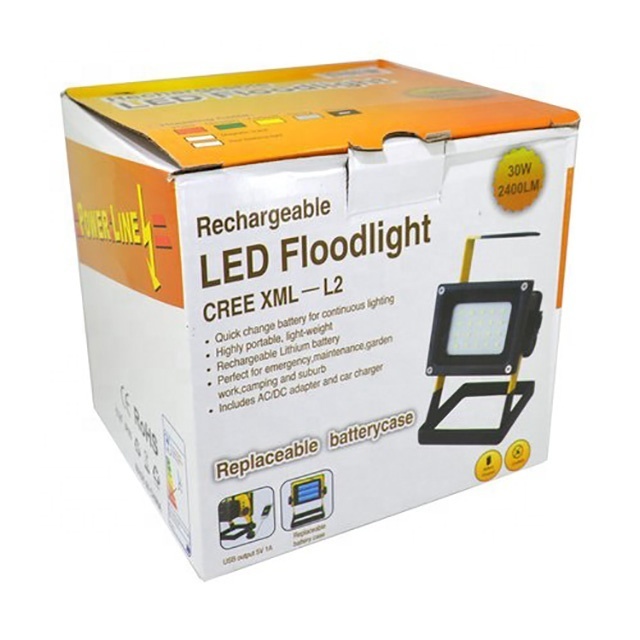 Best-selling motion sensor twin LED floodlight packaging box Ceiling light packaging box Bulb light packaging box