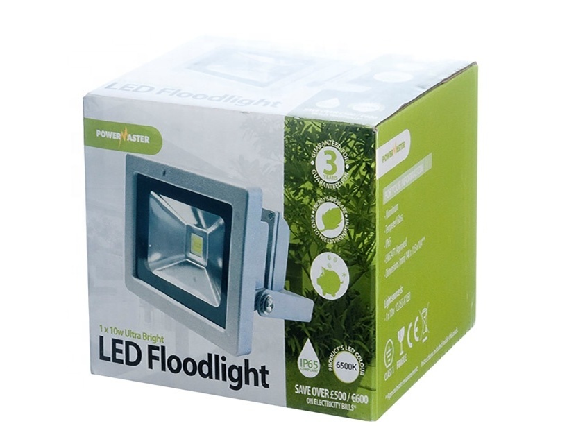 Best-selling motion sensor twin LED floodlight packaging box Ceiling light packaging box Bulb light packaging box