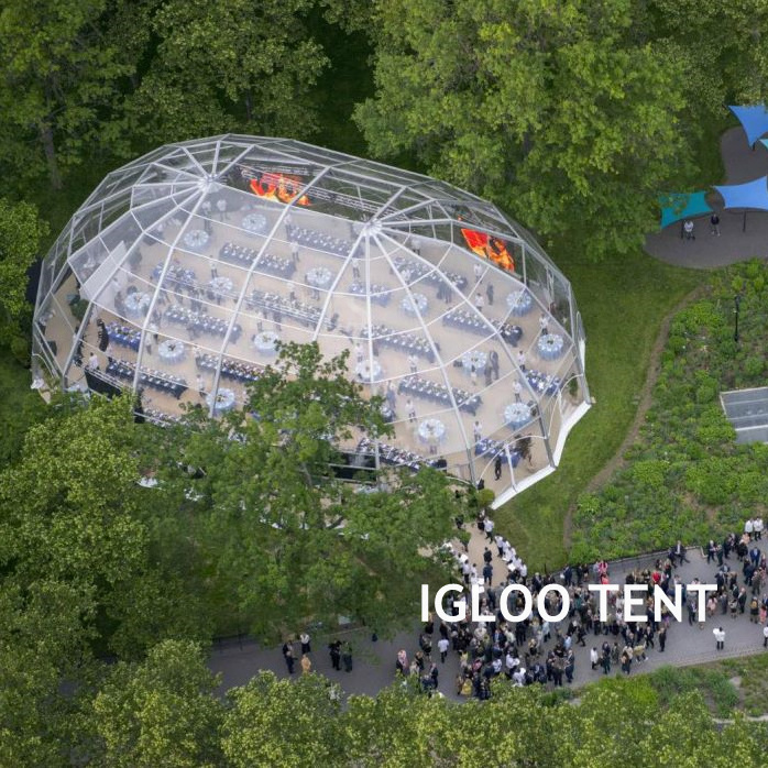 Big clear outdoor large transparent party event igloo dome stretch structure wedding marquee tents for events 500 1000 people