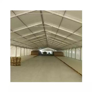 10x15 PVC Warehouse Tent Aluminum Frame Storage Tent with Fabric Side Wall for Sports Application