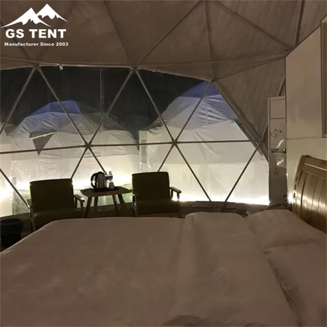 Luxury Hotel Dome Geo Camping Resort Waterproof Igloo PVC Glamping Geodesic Dome House Tent