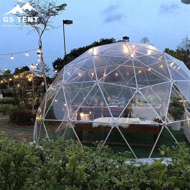 Custom Outdoor Luxury Hotel Metal Frame Clear Transparent Glass Glamping Igloo Geodesic Dome Tent For Home Resort Sale