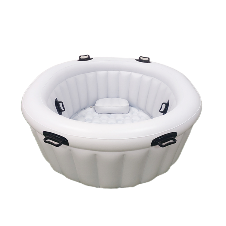 Inflatable Midwife Water Birth Pool with Seat Pillow and Black Handles