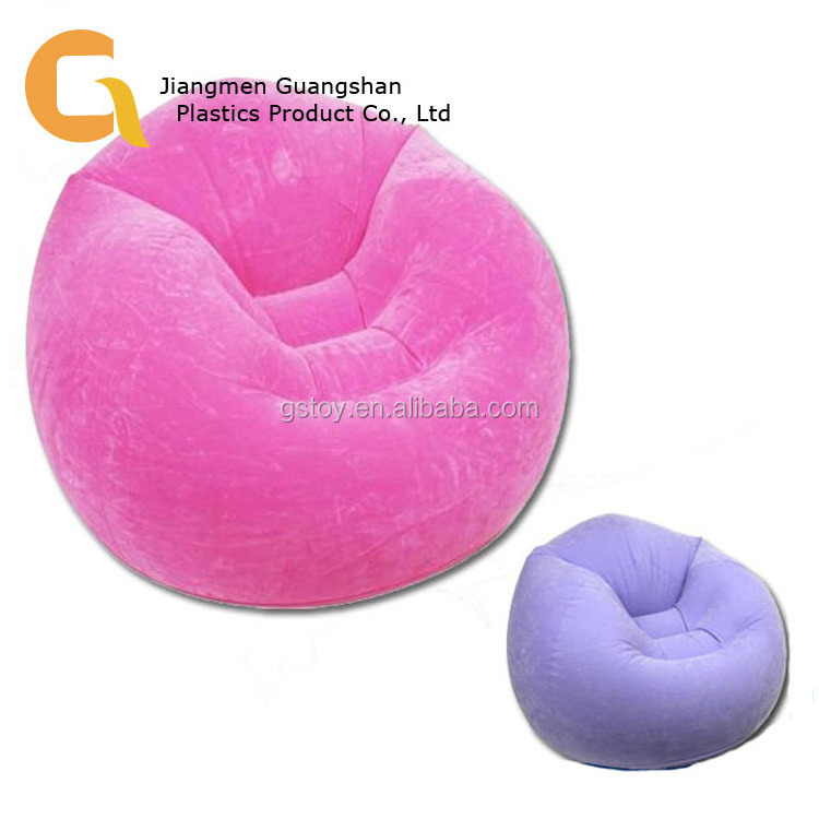 PVC inflatable funny bean bag chairs lazy sofa