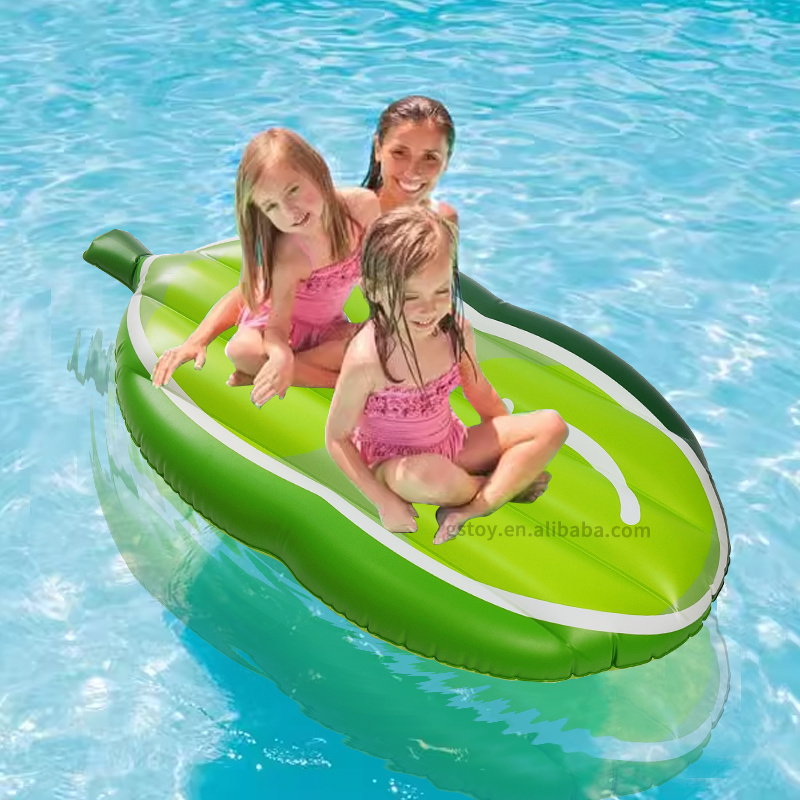 Bean Pod Summer Swim Party Toy Inflatable Pool Float Raft for Kids