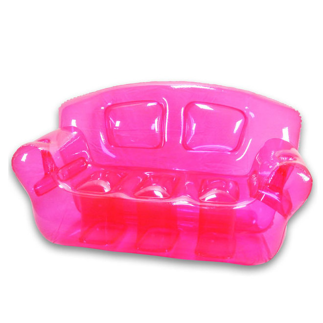 pink lounger inflatable bubble sofa