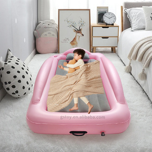 Floor Sleeping Mattress Beds Inflatable Pink Toddler Bed for Girls