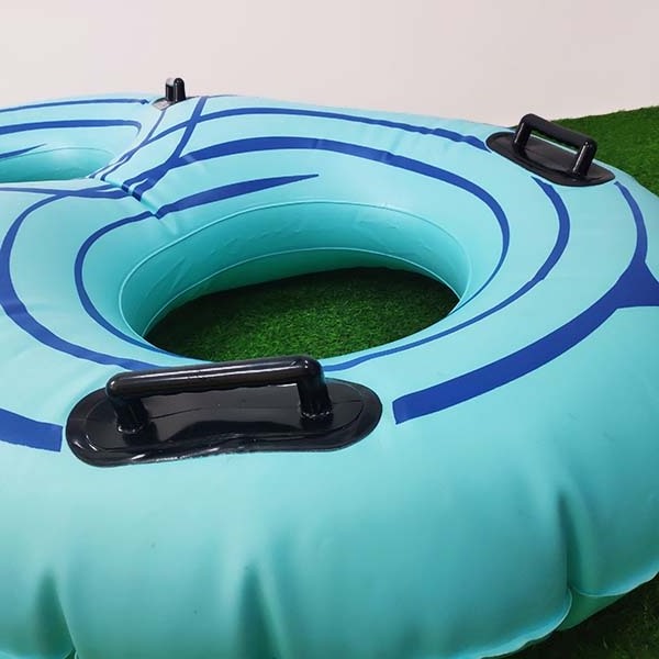 water swimming pool float circle tube double size adult inflatable swim ring with handles