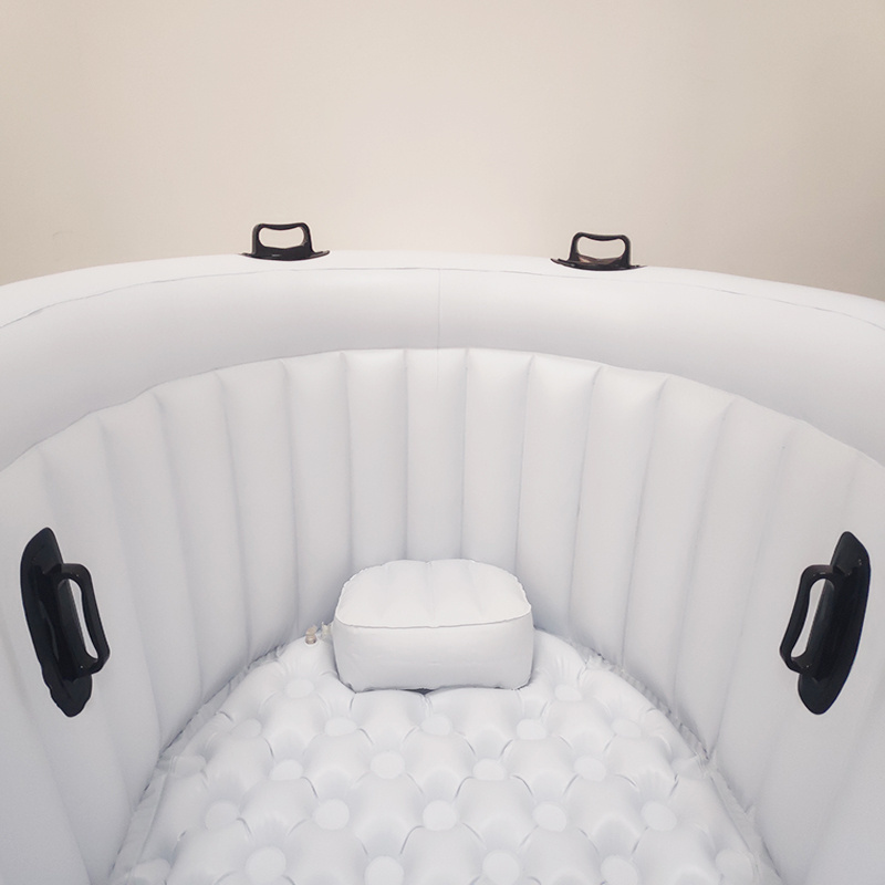 Inflatable Midwife Water Birth Pool with Seat Pillow and Black Handles