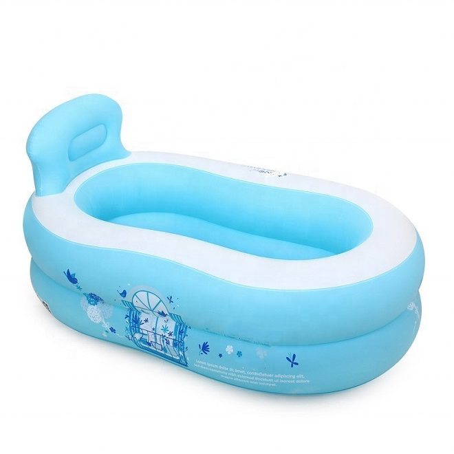 Home folding custom inflatable soaking bath tub for kid