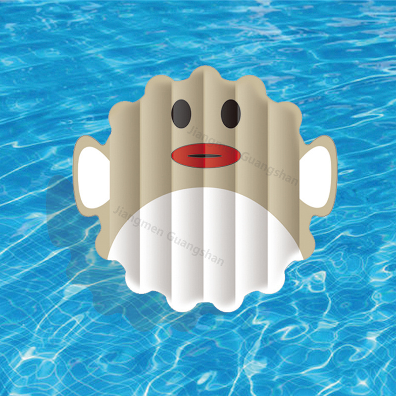 Pufferfish floating pool mat animal shaped floating mattress inflatable pool floats