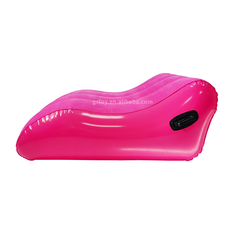 Portable inflatable lounge S shaped air sofa sex love lounge chair