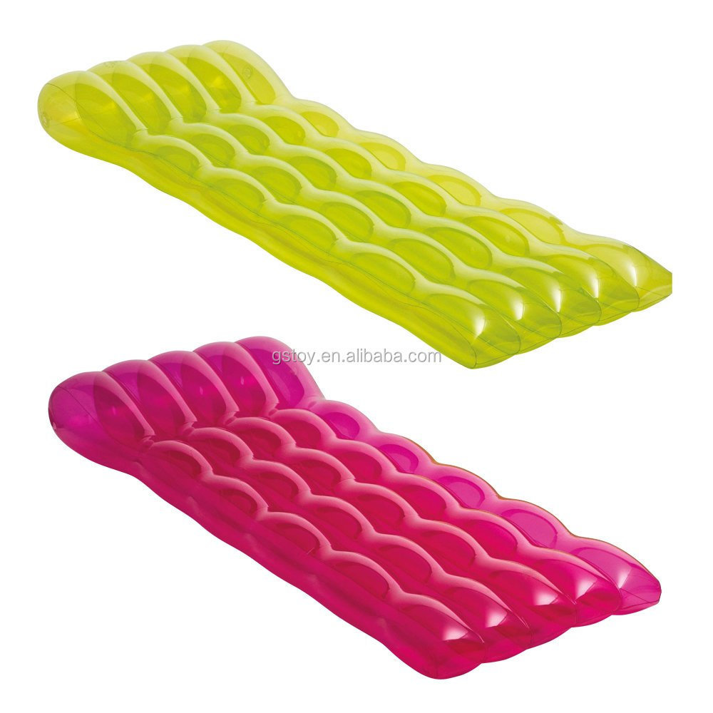 Inflatable Pool Floats Raft lounge Transparent inflatable water floating mat