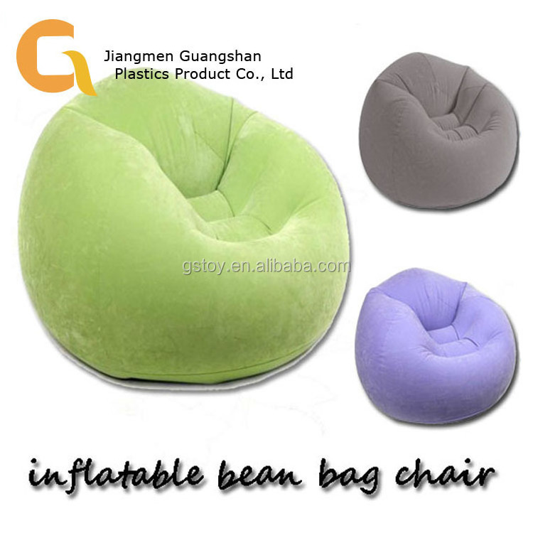 PVC inflatable funny bean bag chairs lazy sofa