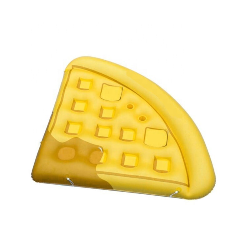 custom Inflatable Waffle Slice Floating Lounger Raft Air Pool Mattress