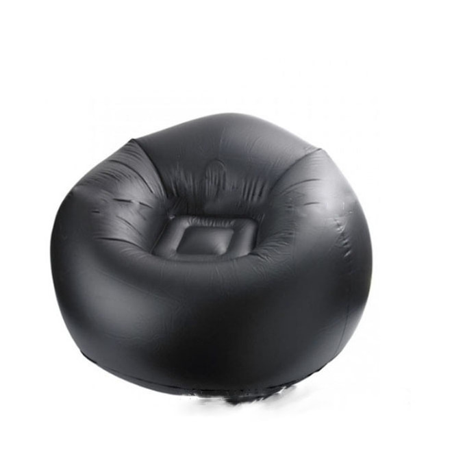 PVC inflatable Black Bean Bag Sofa Chair for lazy boy