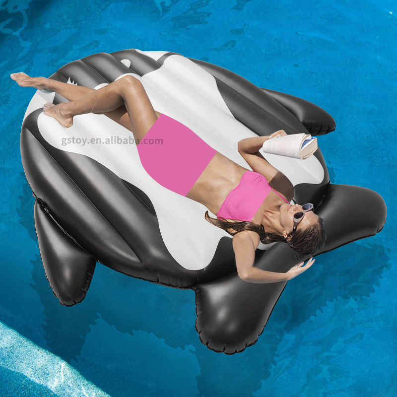 Killer Whale Water Floating Mat Swimming Inflatable Adults Pool Floats