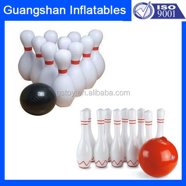 Custom inflatable bowling pins toy for kids