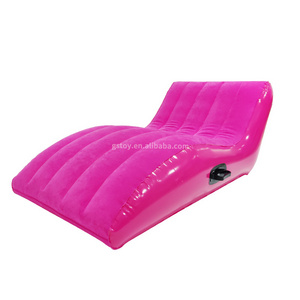 Foldable S-shaped indoor inflatable sex chair