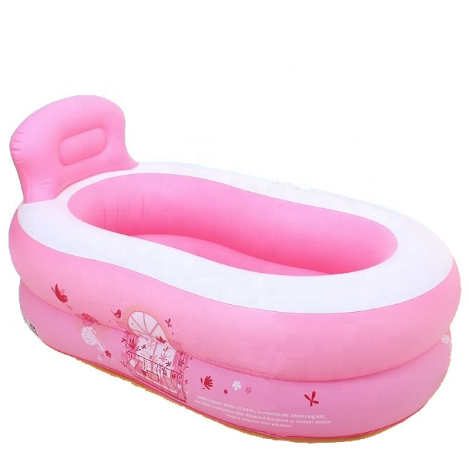 Home folding custom inflatable soaking bath tub for kid