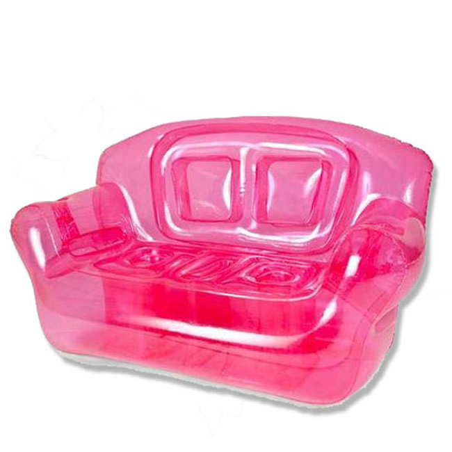 Lovely Furniture Transparent Pink Modern inflatable Air Sofa