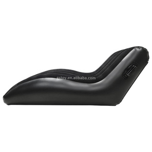 S Shape Magic Sofa Deeper Position Support Flocking Inflatable Sex Sofa