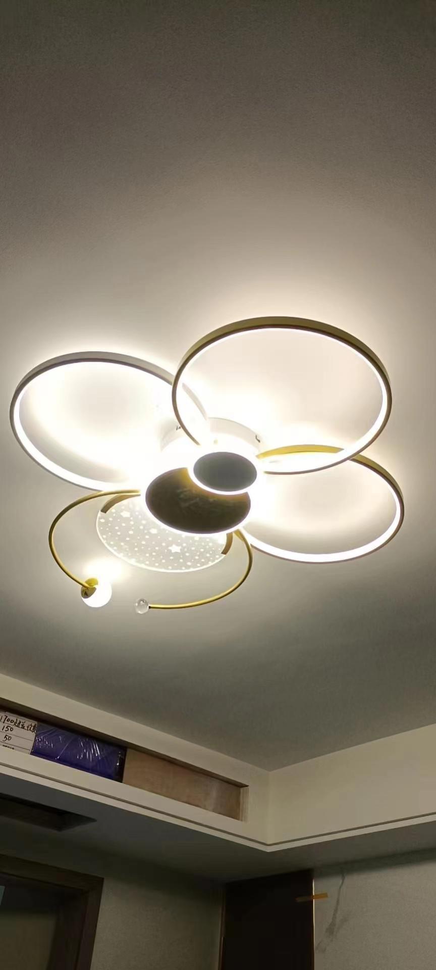 AS803 New LED Ceiling Lamp Living Room Bedroom Dining Home Modern Black Golden Chandeliers Ceiling Light Fixtures