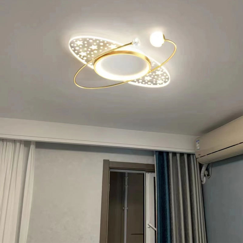 AS803 New LED Ceiling Lamp Living Room Bedroom Dining Home Modern Black Golden Chandeliers Ceiling Light Fixtures