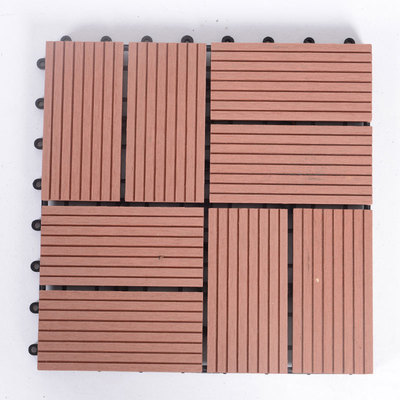 Non-slip terrace low price wpc diy tiles waterproof outdoor wpc deck tiles