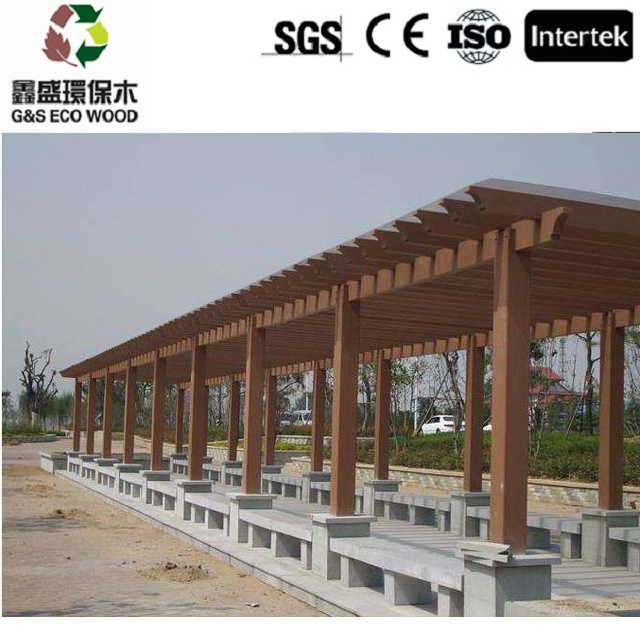 Decorative outdoor anti-uv chinese style pergola easy install wpc pergola