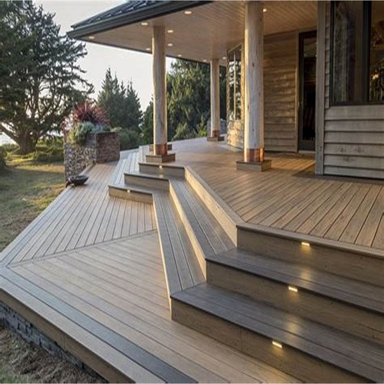 Outdoor Veneer Decking Thin Solid Board Waterproof Composite Decking