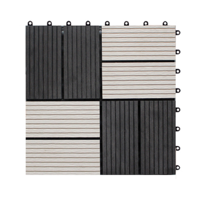 Non-slip terrace low price wpc diy tiles waterproof outdoor wpc deck tiles