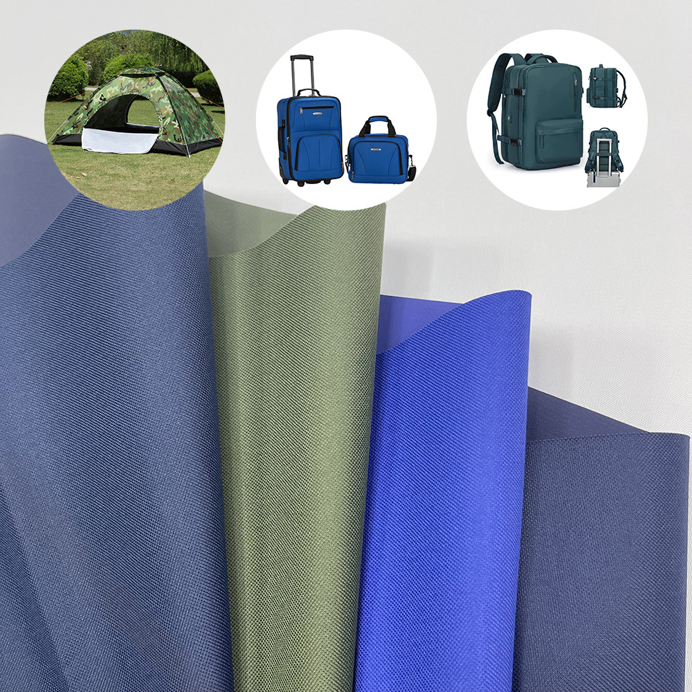 China Suppliers 400d 600d 900d Pvc Coated Polyester Two Tone Oxford Fabric for Suitcase Bag Tent