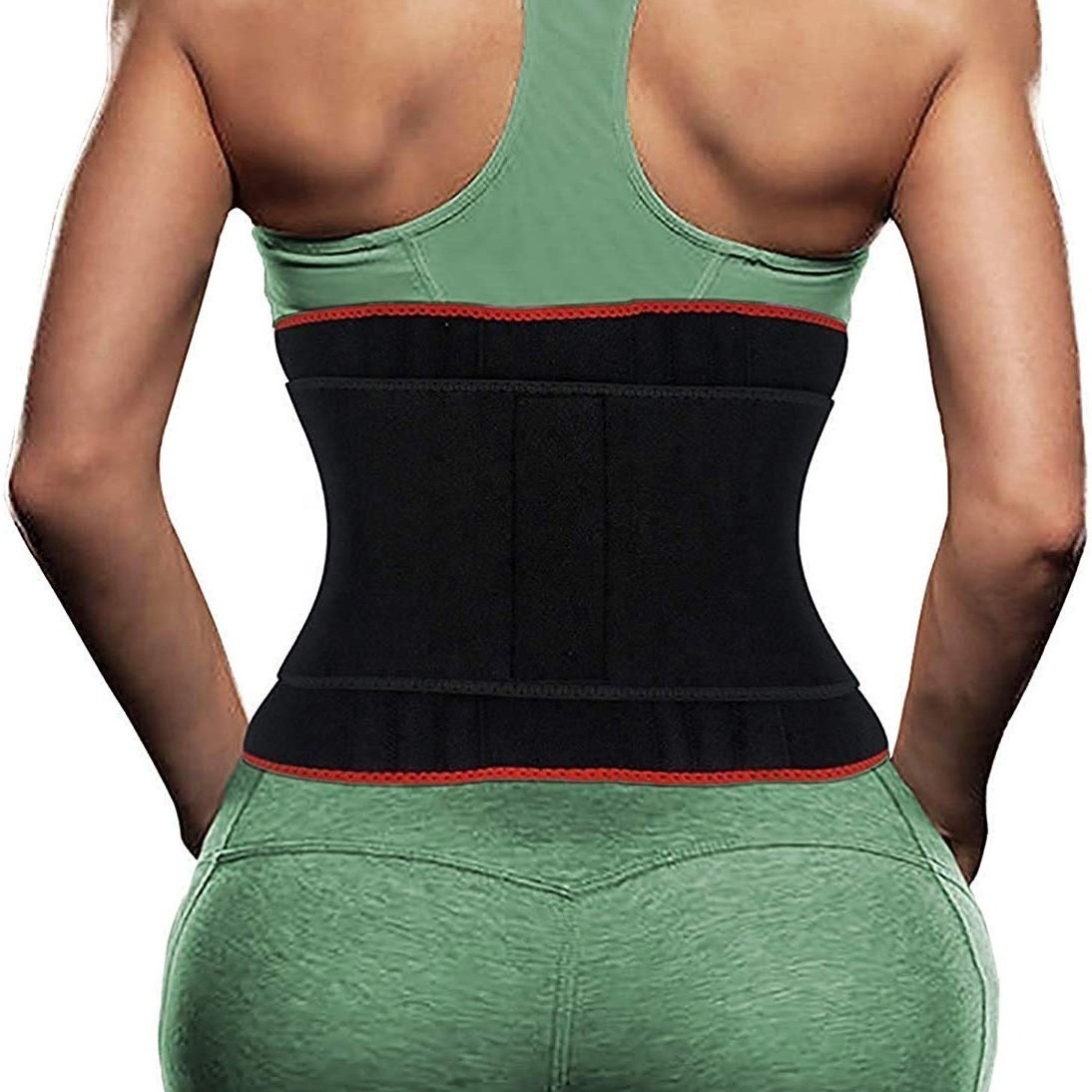 2 layers neoprene strong compression tummy slimming waist trainer trimmer belt band