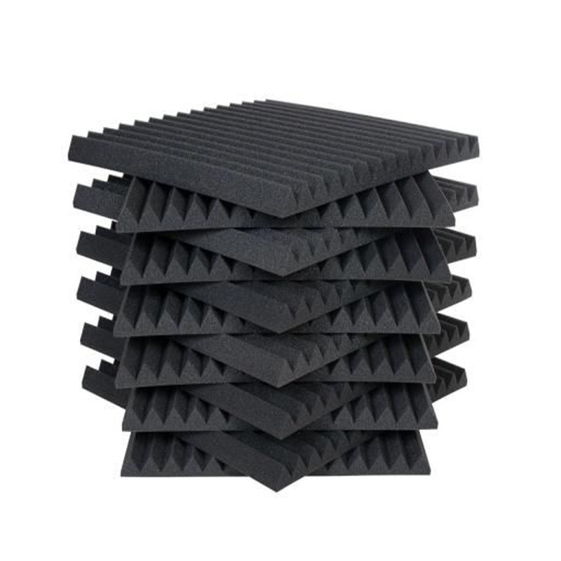 Black Sound Proof Foam Sound Absorption Studio Treatment Wall Panels Soundproof Acoustic Foam Absorber Polyurethane Foam