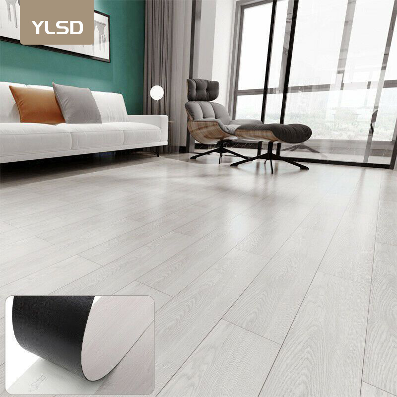 Peel And Stick Non-Slip Vinyl Tile Flooring Glue Down Wood Pvc Floor LVT PVC Waterproof laminated Self Adhesive Plastic Flooring