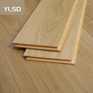 China factory smooth european white oak engineered wood flooring TAP & GO hard wood flooring oak hardwood solid