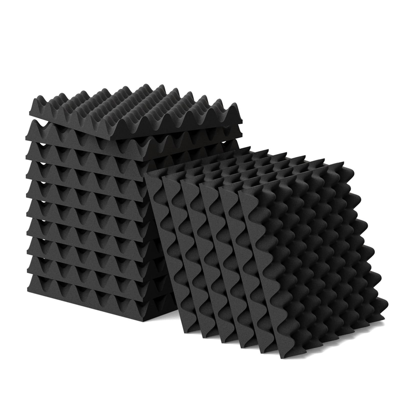 Black Studio Soundproof Sound-absorbing Panel Bevel Acoustic Foam for Studios Recording Home Studios Offices