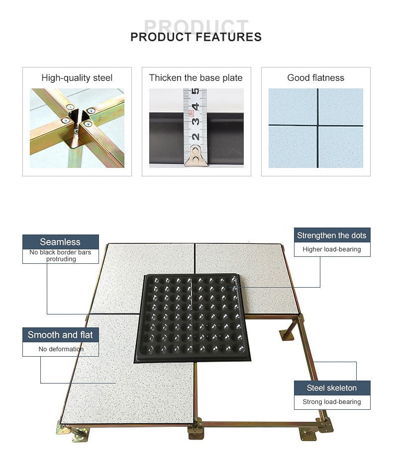 Hot selling anstitatic 60x60 steel flooring access floor raised system with low price raised floor