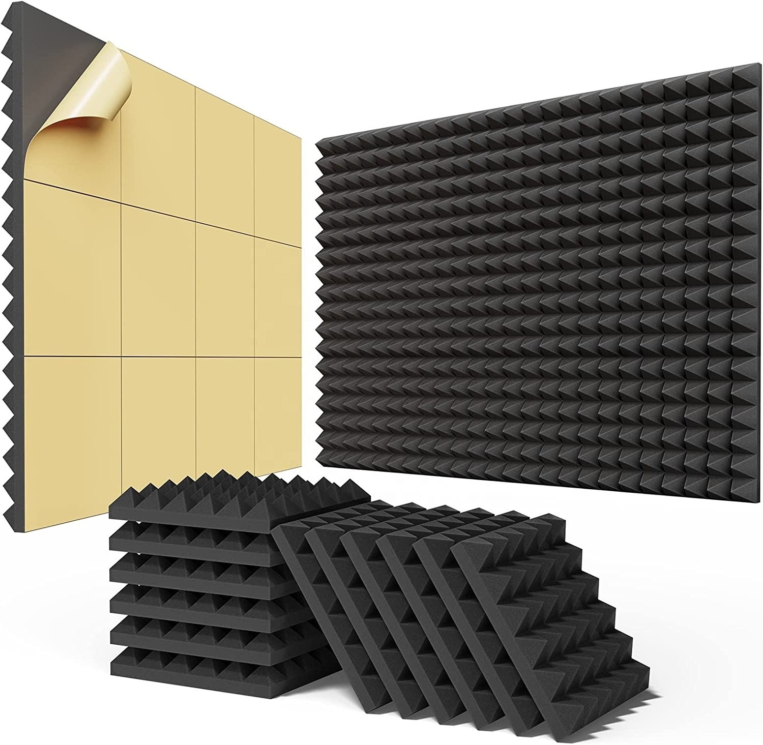 Noise Reduction Polyurethane Acoustic Foam acoustic panels foam soundproof for studio room