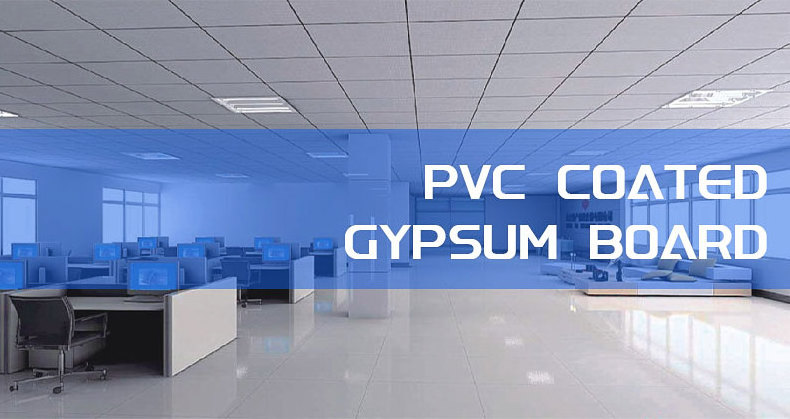 PVC Wall Sheet Design 60x60 Vinyl Coated Laminated Gypsum Suspended Waterproof False Ceiling Plaster Board Tiles In Guangzhou